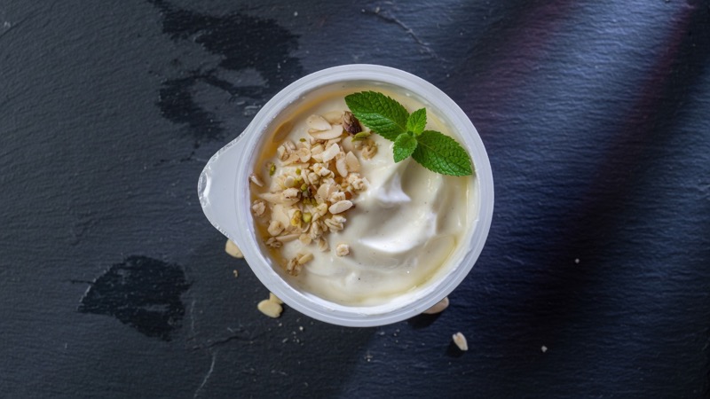 Protein yogurt cup